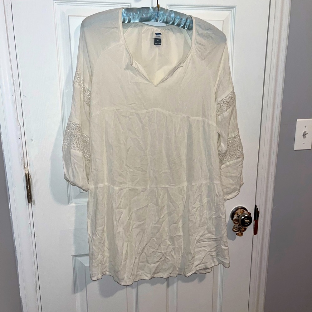 White lace cover-up